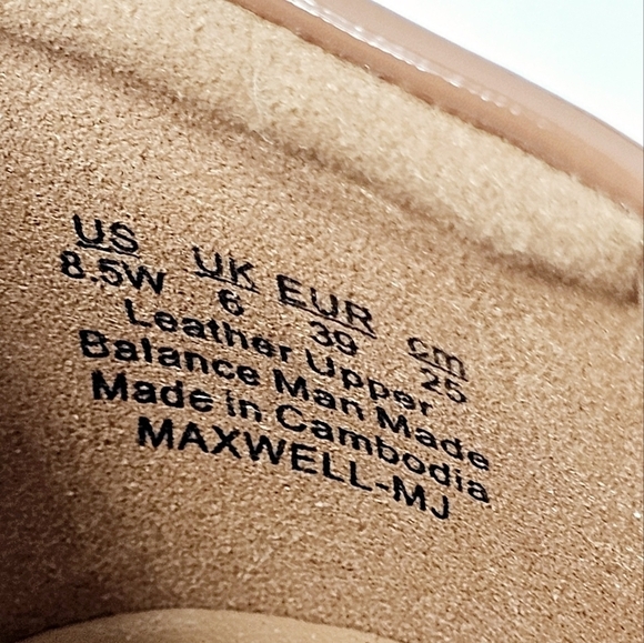 New! Naturalizer Maxwell Mary Jane Flat Patent Leather Ballet Flats 8.5 Wide - Picture 14 of 16